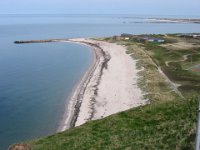 Det finns även en lång fin sandstrand på Helgoland