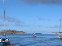 På väg in i Kungsund söder om Kungsnabba på Vrångö